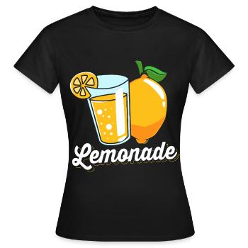 Limonade Limonadenstand Limo - Frauen T-Shirt - Schwarz - Vorne - AI Model Female 172 dark (172cm)