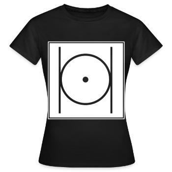 Freimaurer Illuminati - Frauen T-Shirt - Schwarz - Vorne - AI Model Female 172 dark (172cm)