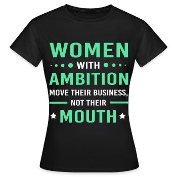 Entrepreneur - T-shirt Femme - noir - Devant - AI Model Female 172 dark (172cm)