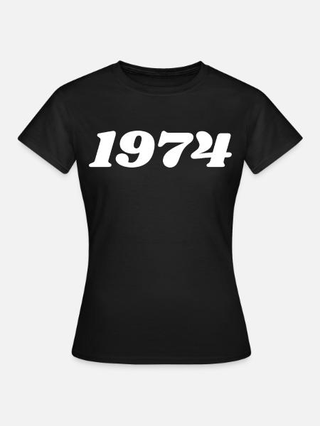 1974 - Frauen T-Shirt - Schwarz