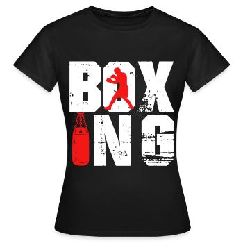 Boxen Hobby Sparring Boxsack Boxkampf Handschuhe - Frauen T-Shirt - Schwarz - Vorne - AI Model Female 172 dark (172cm)