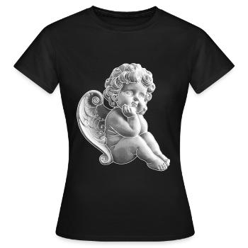 Angel Angel Angel Gift Idea - Women's T-Shirt - black - Front - AI Model Female 172 dark (172cm)