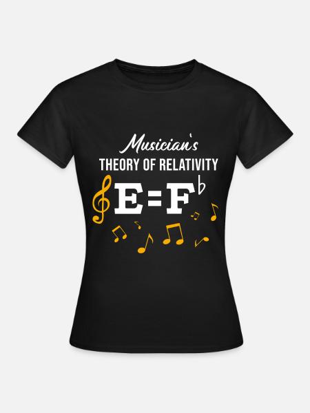 Théorie de la musique de la relativité / idée cadeau des musiciens - Dame-T-shirt - sort