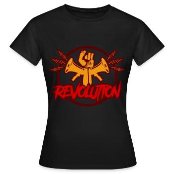 revolution - Frauen T-Shirt - Schwarz - Vorne - AI Model Female 172 dark (172cm)