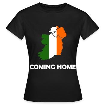 Irlande, Irlande, Dublin, Eire, Ulster - T-shirt Femme - noir - Devant - AI Model Female 172 dark (172cm)