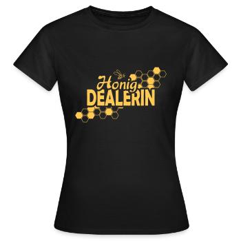 Imkerin Honig Dealerin - Frauen T-Shirt - Schwarz - Vorne - AI Model Female 172 dark (172cm)