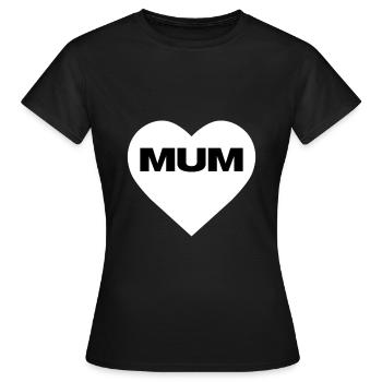 T-shirt de maman | Bestseller | - T-shirt Femme - noir - Devant - AI Model Female 172 dark (172cm)