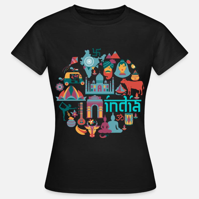 India - Women's T-Shirt - black