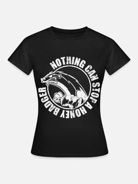 Honigdachs - Frauen T-Shirt - Schwarz