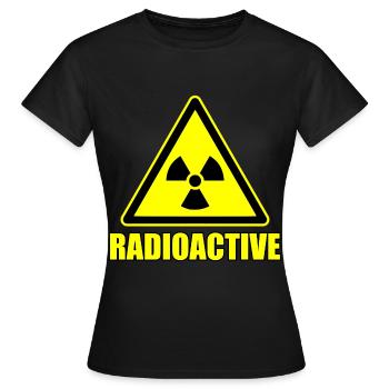 Radioactive Sign - Women's T-Shirt - black - Front - AI Model Female 172 dark (172cm)