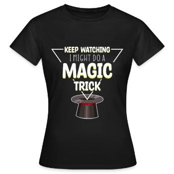 Magic Magic Magic Hat - Women's T-Shirt - black - Front - AI Model Female 172 dark (172cm)