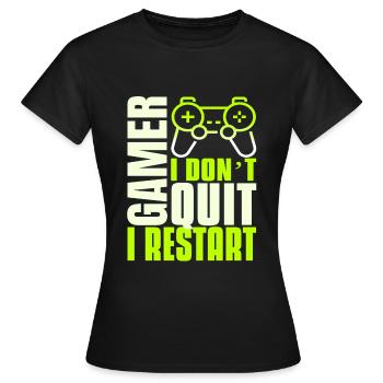 Gaming esports Gamer - Frauen T-Shirt - Schwarz - Vorne - AI Model Female 172 dark (172cm)