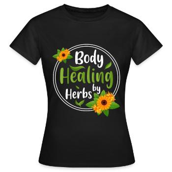 Naturopath Doctor Herbal Science - Women's T-Shirt - black - Front - AI Model Female 172 dark (172cm)