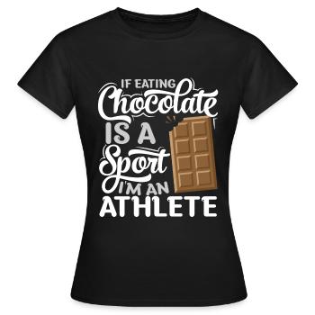 Chocolate Chocolate Chocolate - Women's T-Shirt - black - Front - AI Model Female 172 dark (172cm)