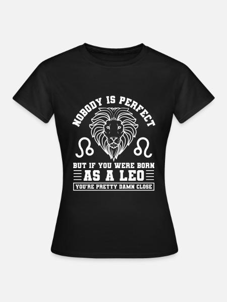 Sternzeichen Leo Zodiac Glück - Frauen T-Shirt - Schwarz