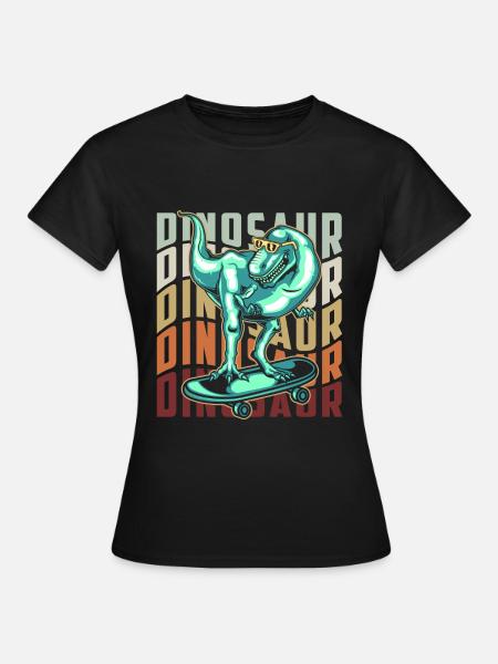 T-Rex Tyrannosaurus Fleischfresser - Frauen T-Shirt - Schwarz