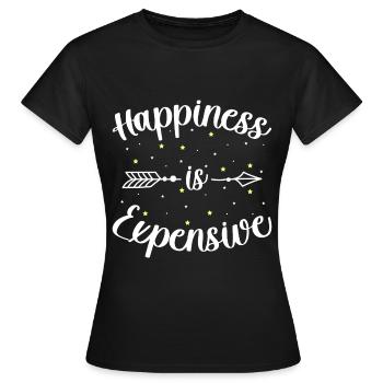 Happy Happiness Life Energy - Women's T-Shirt - black - Front - AI Model Female 172 dark (172cm)