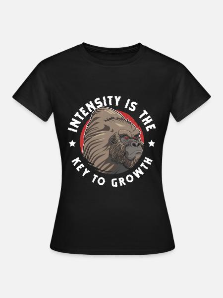 Monkey Silberrücken Dschungel - Frauen T-Shirt - Schwarz