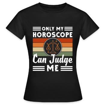Horoscope d’anniversaire Septembre - T-shirt Femme - noir - Devant - AI Model Female 172 dark (172cm)