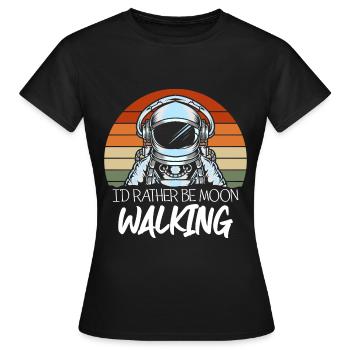 Fusée Voyager en apesanteur spatiale - T-shirt Femme - noir - Devant - AI Model Female 172 dark (172cm)