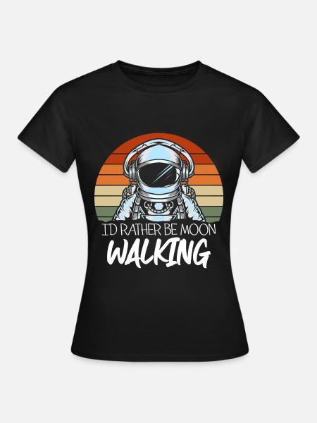 Ruimte Gewichtloze Voyager Raket - Vrouwen T-shirt - zwart
