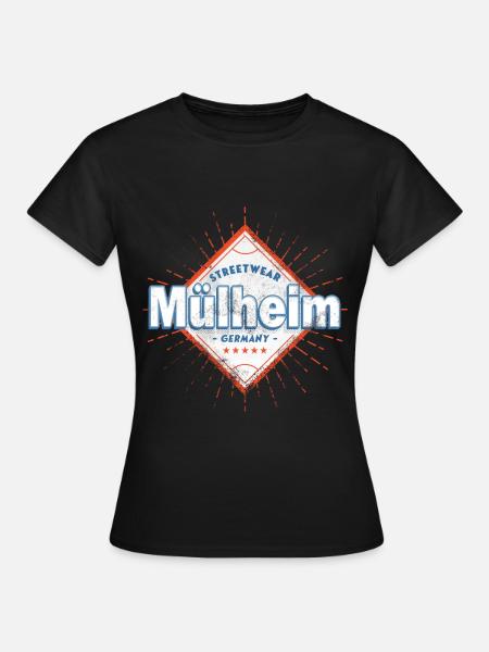 Mülheim Deutschland Stadt Skyline Heimat Liebe - Frauen T-Shirt - Schwarz