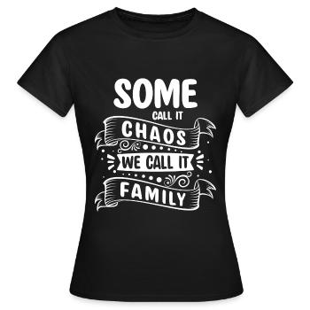 Liebe Familienmitglied Familienwappen Eltern - Frauen T-Shirt - Schwarz - Vorne - AI Model Female 172 dark (172cm)