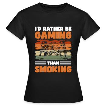 Nichtraucher Nicht Rauchen Sucht - Frauen T-Shirt - Schwarz - Vorne - AI Model Female 172 dark (172cm)