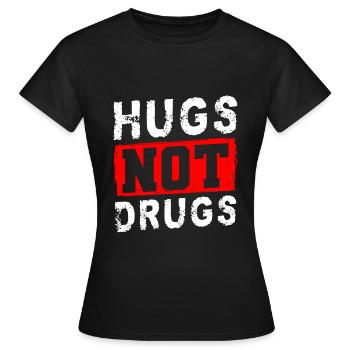 Addiction drogues tabac - T-shirt Femme - noir - Devant - AI Model Female 172 dark (172cm)