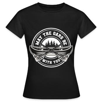 Rudern Sportler Kayak Steuermann - Frauen T-Shirt - Schwarz - Vorne - AI Model Female 172 dark (172cm)