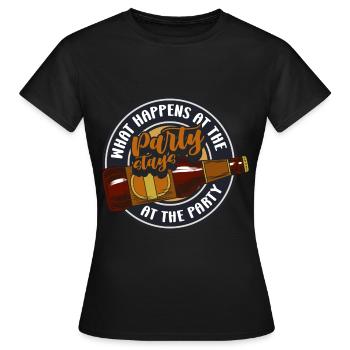 Fête de célébration Drinking Party faire soirée entre filles - T-shirt Femme - noir - Devant - AI Model Female 172 dark (172cm)