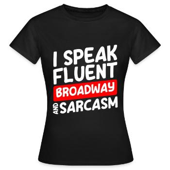 Schauspieler Probe Theaterstück Oper - Frauen T-Shirt - Schwarz - Vorne - AI Model Female 172 dark (172cm)
