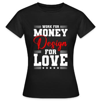 Designerin Beruf Künstler - Frauen T-Shirt - Schwarz - Vorne - AI Model Female 172 dark (172cm)