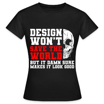 Designerin Gestalter Grafiker - Frauen T-Shirt - Schwarz - Vorne - AI Model Female 172 dark (172cm)