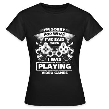 Nerd Online Game Controller - Women's T-Shirt - black - Front - AI Model Female 172 dark (172cm)
