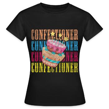 Kuchen Geschmack Meisterkonditor - Frauen T-Shirt - Schwarz - Vorne - AI Model Female 172 dark (172cm)
