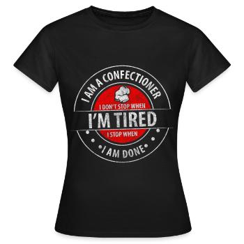 Konditorei Geschmack Törtchen - Frauen T-Shirt - Schwarz - Vorne - AI Model Female 172 dark (172cm)