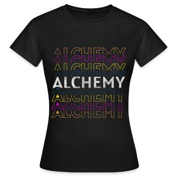 Chimiste magique de guérison d’alchimie - T-shirt Femme - noir - Devant - AI Model Female 172 dark (172cm)