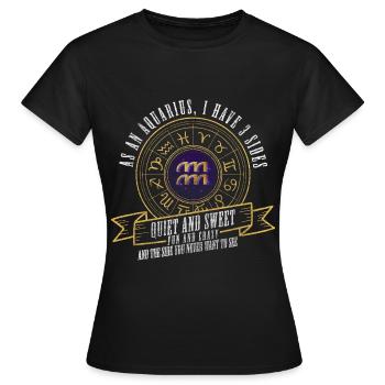 Tierkreiszeichen Mond - Frauen T-Shirt - Schwarz - Vorne - AI Model Female 172 dark (172cm)