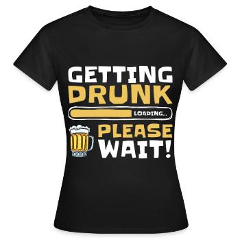 Buveurs de bière Ivrognes Humour Plaisir de boire - T-shirt Femme - noir - Devant - AI Model Female 172 dark (172cm)