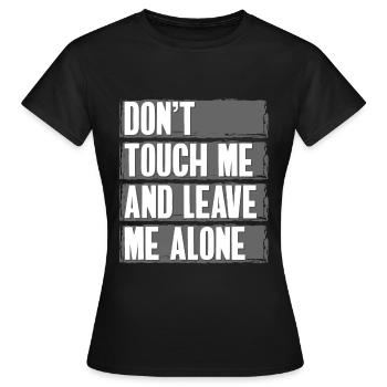 Il suffit de regarder mon problème de provocation - T-shirt Femme - noir - Devant - AI Model Female 172 dark (172cm)