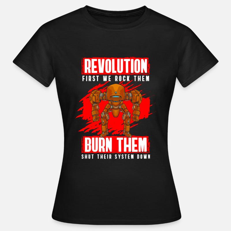 Robot Retro Battle Robot - Women's T-Shirt - black