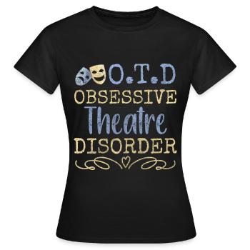 Bühne Schauspielerin Künstler - Frauen T-Shirt - Schwarz - Vorne - AI Model Female 172 dark (172cm)