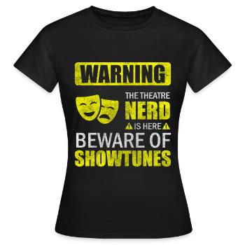 Schauspieler Bühnenbild Theaterfreund Probe - Frauen T-Shirt - Schwarz - Vorne - AI Model Female 172 dark (172cm)