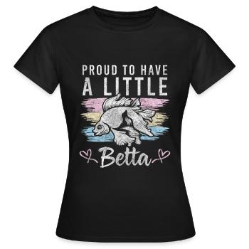 Fish Pets Ornamental fish - Women's T-Shirt - black - Front - AI Model Female 172 dark (172cm)