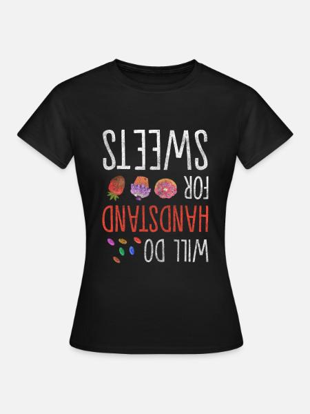Süßigkeiten Essen Cookie Gebäck - Frauen T-Shirt - Schwarz