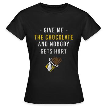 Süßigkeiten Kinder Gebäck - Frauen T-Shirt - Schwarz - Vorne - AI Model Female 172 dark (172cm)