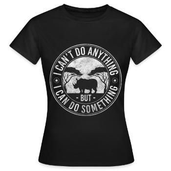 Défenseurs des droits des animaux refuge végétarien refuge pour animaux - T-shirt Femme - noir - Devant - AI Model Female 172 dark (172cm)