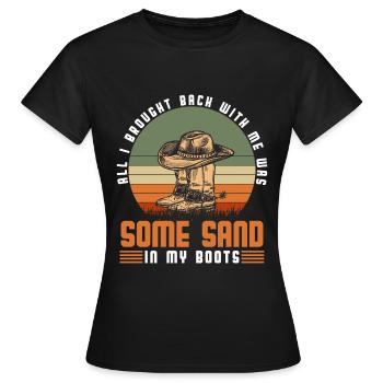 Wild West Wild Horse Western Horse - T-shirt Femme - noir - Devant - AI Model Female 172 dark (172cm)