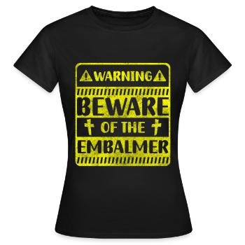 Cadavre de cercueil de travail de l’entrepreneur de pompes funèbres - T-shirt Femme - noir - Devant - AI Model Female 172 dark (172cm)